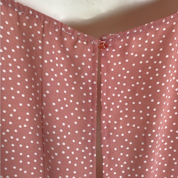 Elegant Pink Tie-Front Blouse, Size 3X - Picture 6 of 11